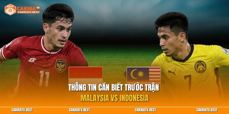 Thông tin cần biết trước trận Malaysia vs Indonesia